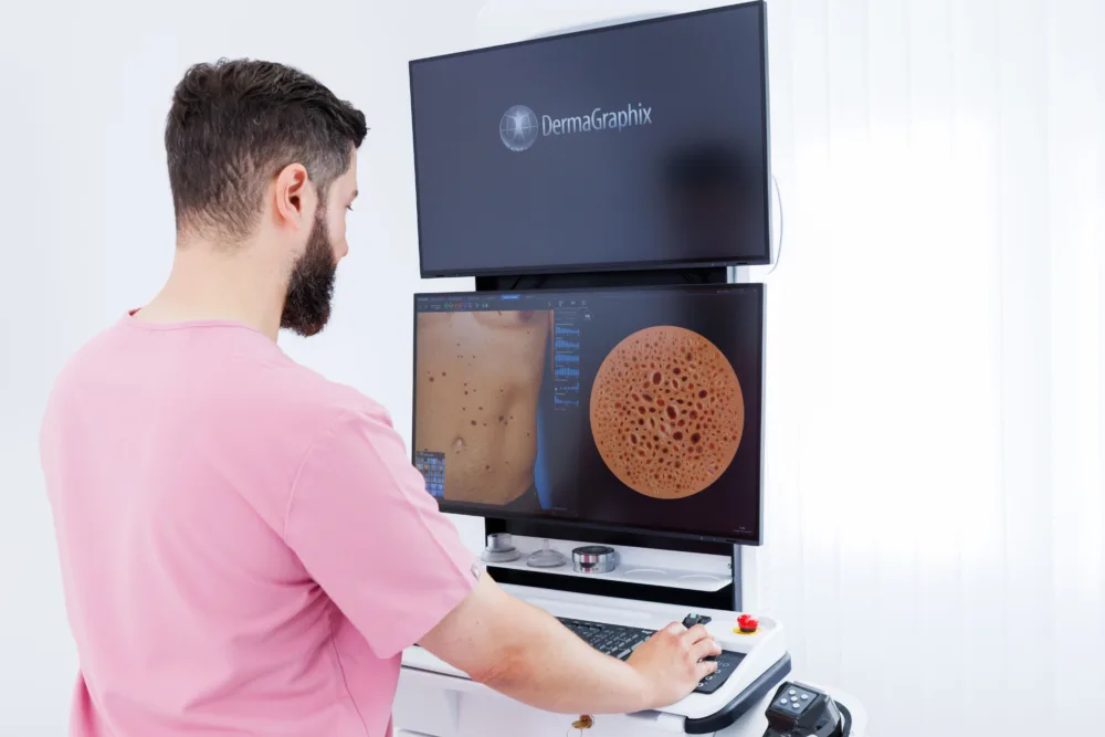 Guardoli Dermatology Nice • Dermascan — Analyse de précision